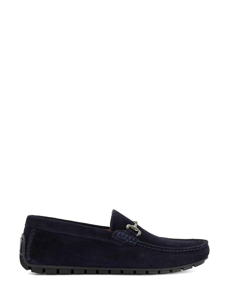 Dune London Blue Brackon Wide fit Moccasins - Image 1 of 10 Dune London Blue Brackon Wide fit Moccasins - Image 1 of 10