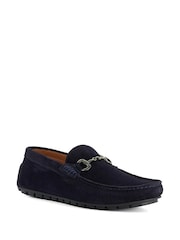 Dune London Blue Brackon Wide fit Moccasins - Image 7 of 10