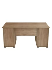 Alphason Light Oak Grey Kentucky Office Desk - Image 7 of 8