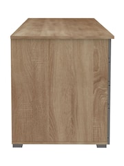 Alphason Light Oak Grey Kentucky Office Desk - Image 8 of 8