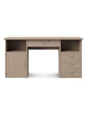 Alphason Brown Dallas Computer Desk - Image 5 of 6