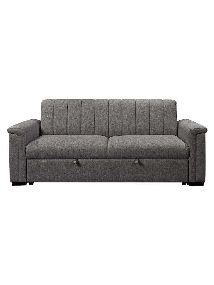 Dorel Home Anthracite Grey Charlotte 3 Seater Sofa Bed - Image 2 of 6
