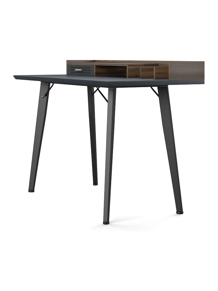 Alphason Dark Grey Memphis Desk - Image 2 of 6 Alphason Dark Grey Memphis Desk - Image 2 of 6
