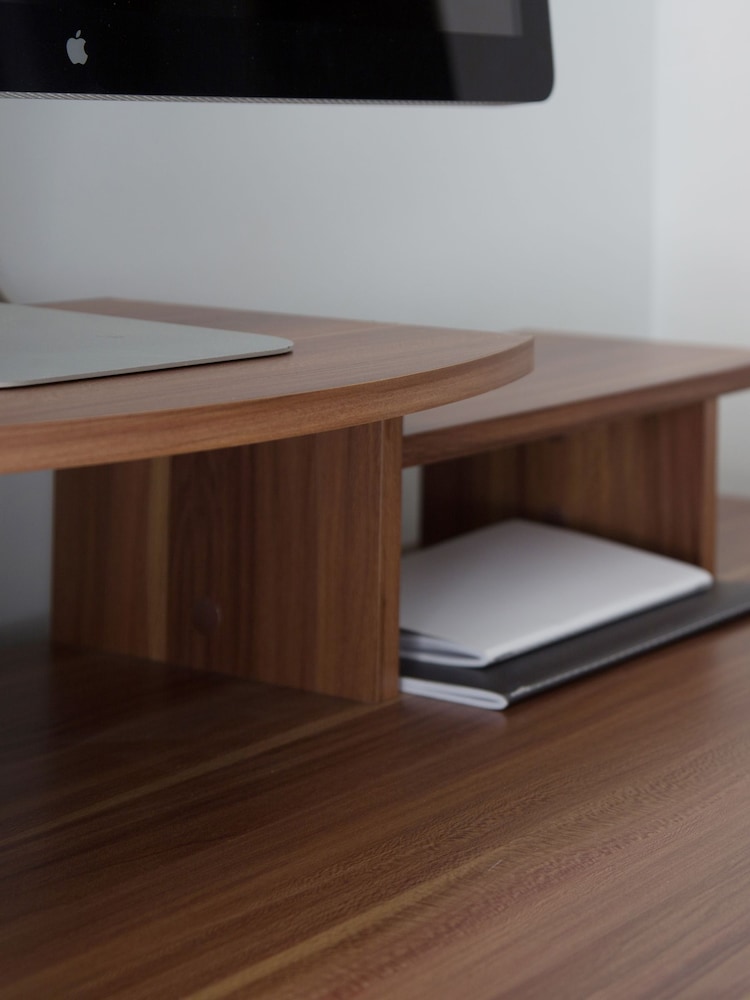 Alphason Brown San Diego Computer Desk - Image 2 of 6