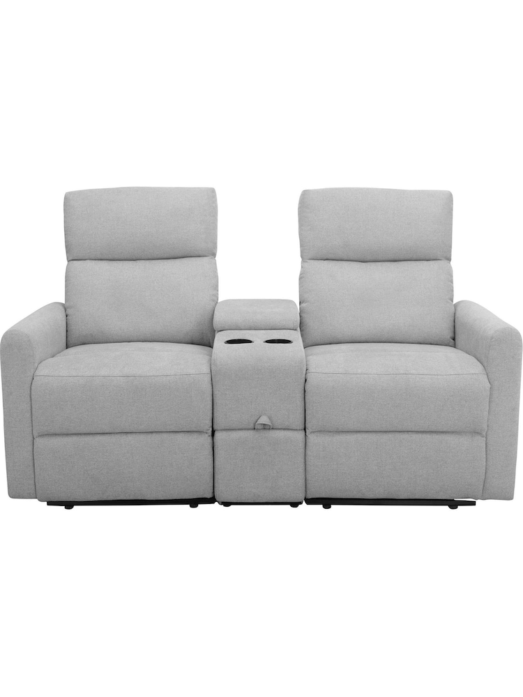 Dorel Home Light Grey Daoulas 2 Seater Double Recliner - Image 2 of 6 Dorel Home Light Grey Daoulas 2 Seater Double Recliner - Image 2 of 6
