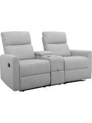 Dorel Home Light Grey Daoulas 2 Seater Double Recliner - Image 6 of 6