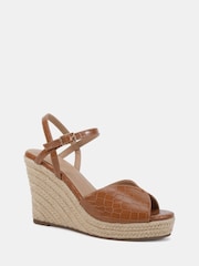 Novo Brown Bliss Espadrille Wedge Sandals - Image 3 of 6