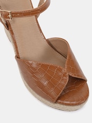 Novo Brown Bliss Espadrille Wedge Sandals - Image 5 of 6