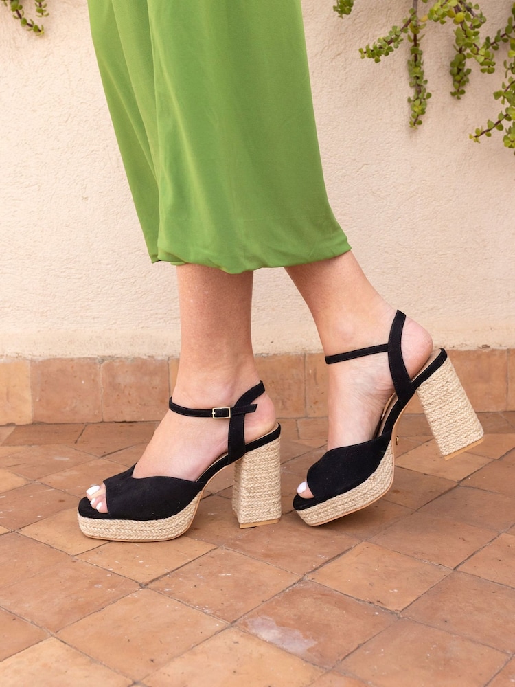 Negro - Novo Lennon Block Heel Platform Ankle Strap Sandals - Imagen 1 de 6 Negro - Novo Lennon Block Heel Platform Ankle Strap Sandals - Imagen 1 de 6