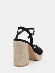 Negro - Novo Lennon Block Heel Platform Ankle Strap Sandals - Imagen 4 de 6
