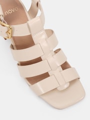 Novo White Leo Block Heel Gladiator Sandals - Image 6 of 6