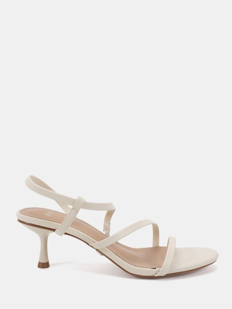 Novo White Luna Low Heel Strappy Sandals - Image 2 of 6