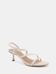 Novo White Luna Low Heel Strappy Sandals - Image 3 of 6