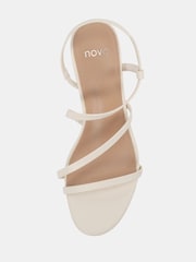 Novo White Luna Low Heel Strappy Sandals - Image 5 of 6