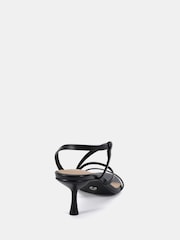 Novo Black Luna Low Heel Strappy Sandals - Image 4 of 6