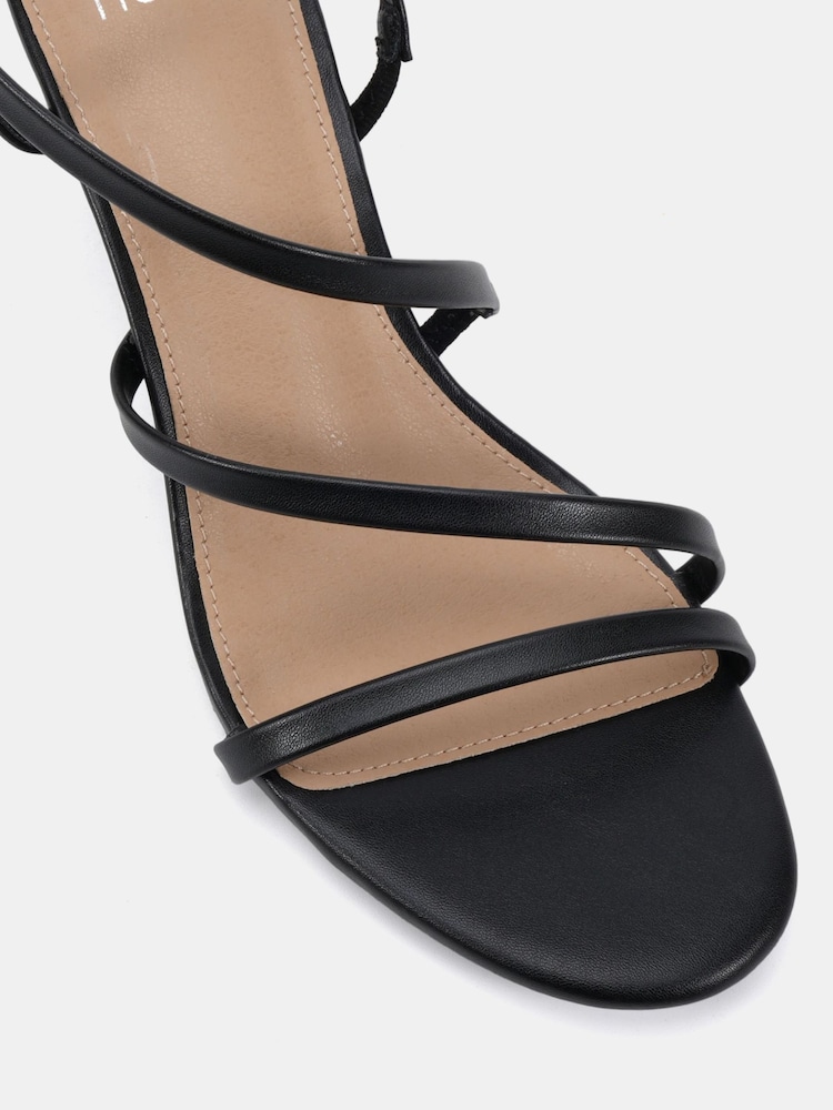 Novo Black Luna Low Heel Strappy Sandals - Image 6 of 6