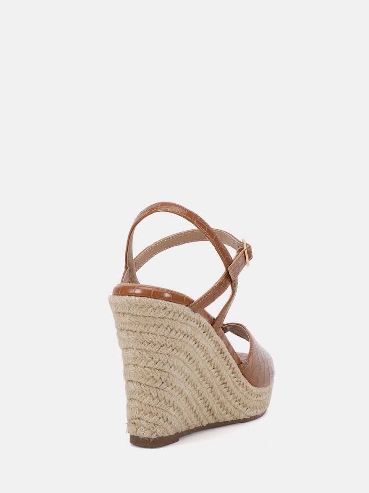 Braun - Novo Bliss Espadrille Wedge Sandals - Bild 6 von 6