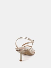 Novo Gold Luna Low Heel Strappy Sandals - Image 4 of 6