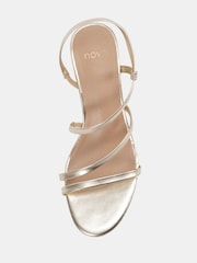 Novo Gold Luna Low Heel Strappy Sandals - Image 5 of 6