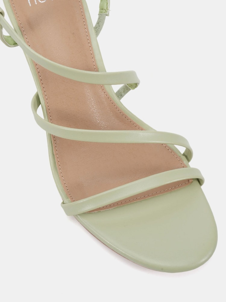 Novo Green Luna Low Heel Strappy Sandals - Image 6 of 6