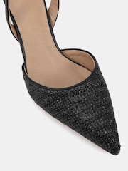 Novo Black Harri Raffia Two Part Mid Point Courts - Image 6 of 6