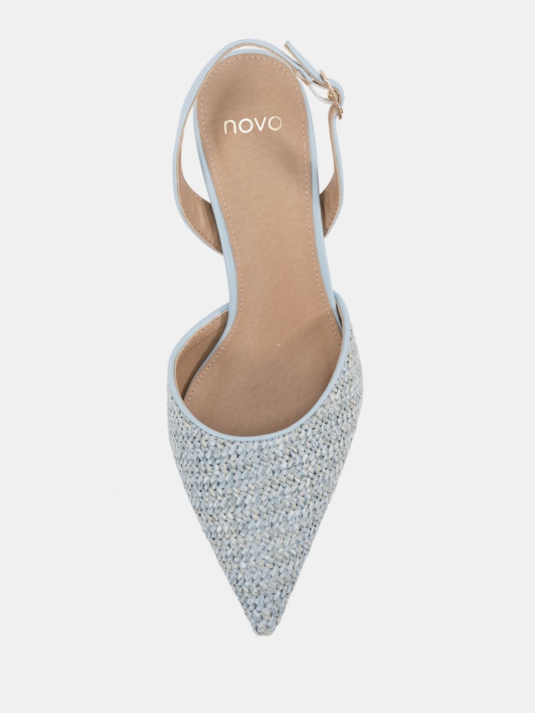 Novo Blue Harri Raffia Two Part Mid Point Courts - Image 6 of 6 Novo Blue Harri Raffia Two Part Mid Point Courts - Image 6 of 6