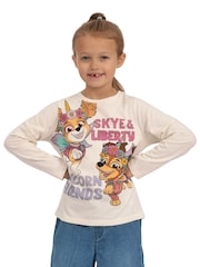 Character Cream PAW Patrol Long Sleeve Skye And Liberty T-Shirt - Image 12 of 12