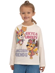 Character Cream PAW Patrol Long Sleeve Skye And Liberty T-Shirt - Image 7 of 12