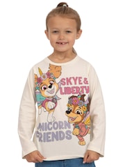 Character Cream PAW Patrol Long Sleeve Skye And Liberty T-Shirt - Image 9 of 12