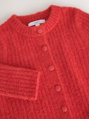 Rouge - Boucle Long Sleeve Slim Fit Cardigan with Wool - Image 3 de 3