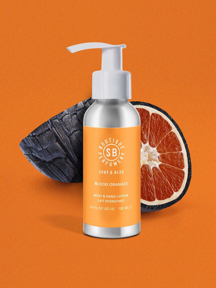 Shay & Blue Blood Orange Hand & Body Lotion 100ml - Image 2 of 3