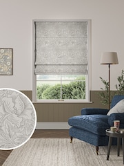 William Morris At Home Poppy Smoke Made to Measure Roman Blind - Image 1 of 6