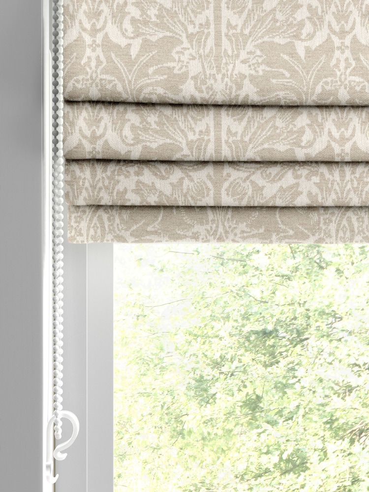 William Morris At Home Brother Rabbit Boucle Linen Made to Measure Roman Blind - Image 2 of 6