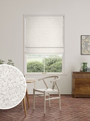 William Morris At Home Foliage Woven Mist Made to Measure Roman Blind - Image 1 of 6