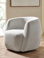 Julian Bowen Oyster Bowline Swivel Chair - Image 5 of 8
