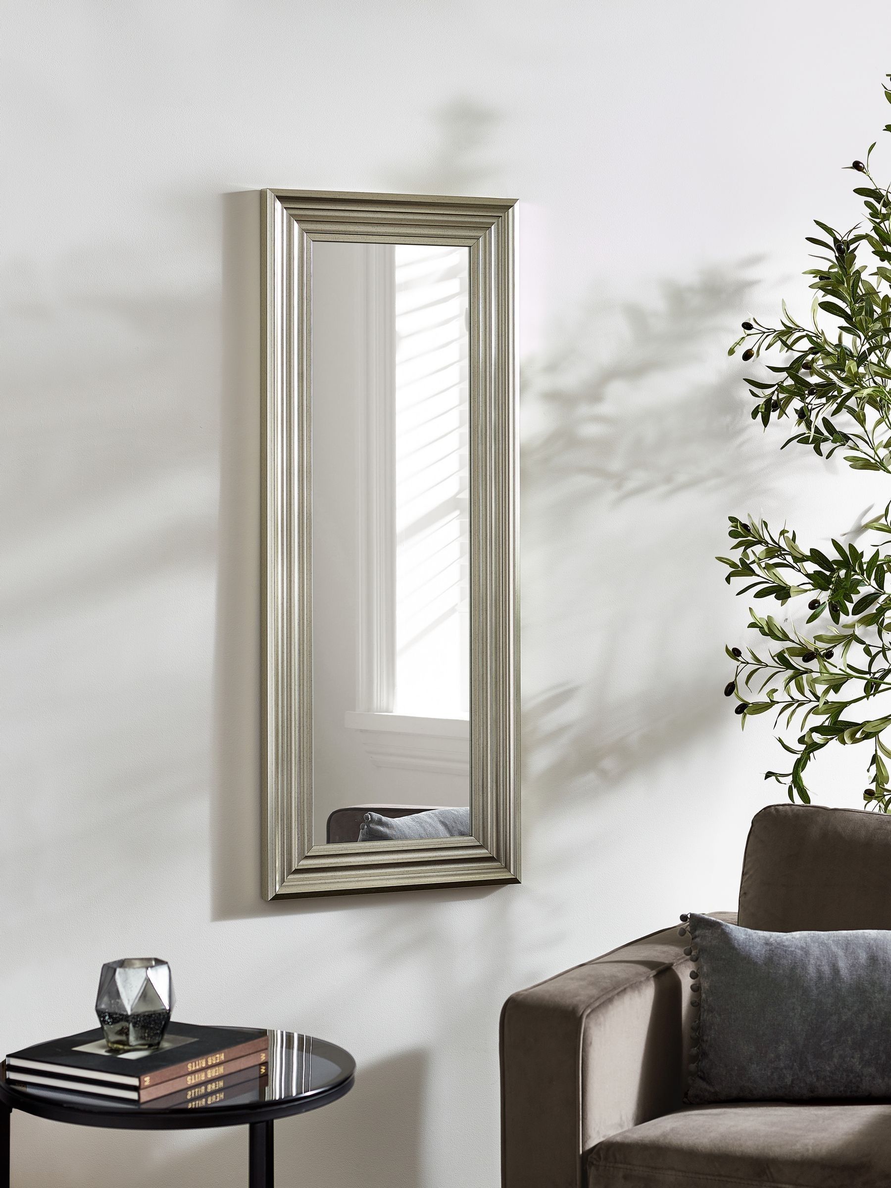 Julian Bowen Tokyo Pewter Tall Rectangular Dressing Mirror 115 X 45Cm - Image 5