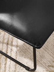 Julian Bowen Black Saxon Lounge Chair - Image 3 of 8