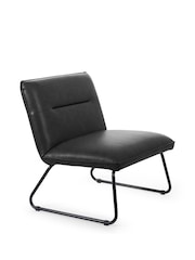 Julian Bowen Black Saxon Lounge Chair - Image 6 of 8