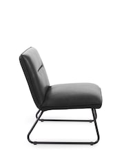 Julian Bowen Black Saxon Lounge Chair - Image 8 of 8