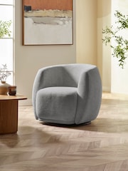 Julian Bowen Fossil Bowline Swivel Chair - Image 1 of 8