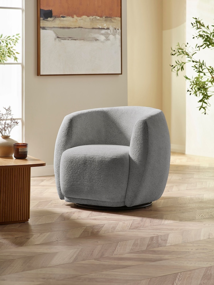 Julian Bowen Fossil Bowline Swivel Chair - Image 1 of 8