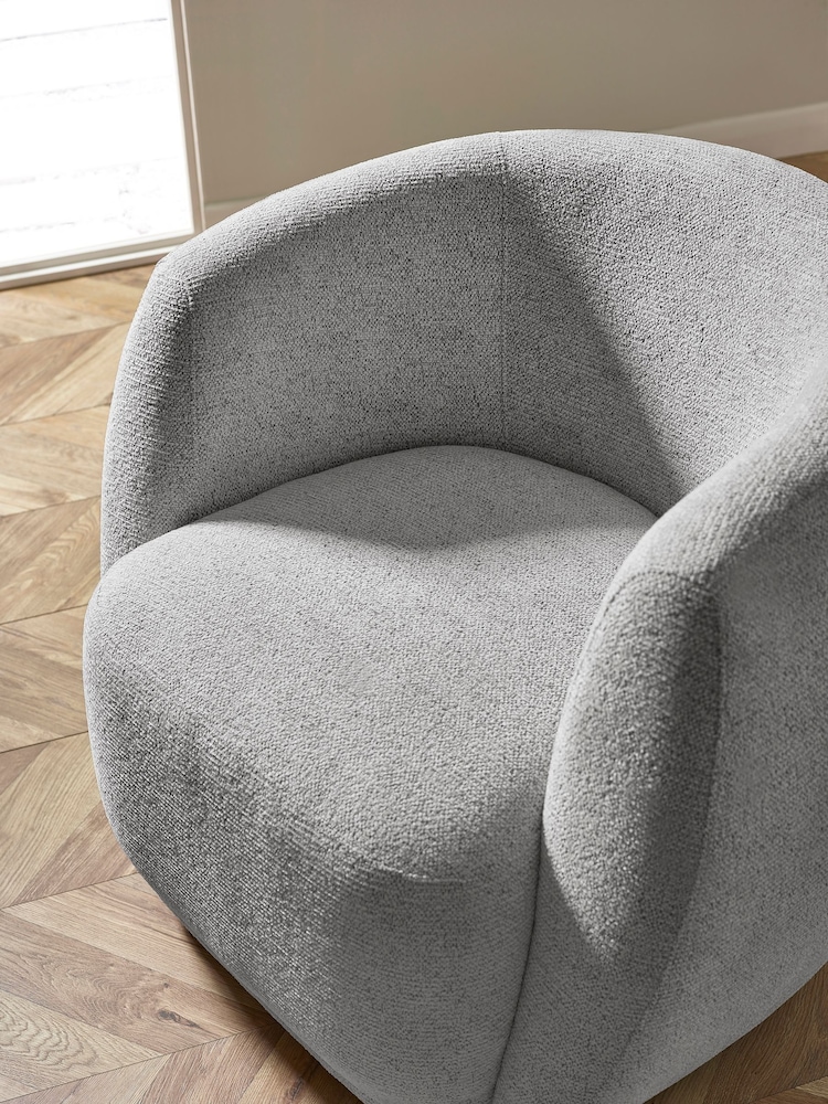Julian Bowen Fossil Bowline Swivel Chair - Image 2 of 8