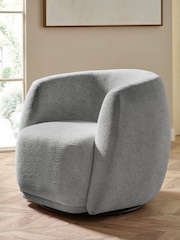 Julian Bowen Fossil Bowline Swivel Chair - Image 5 of 8