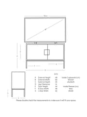 Swoon Mid Brown Banner Mango Wood Media Unit - Image 7 of 9