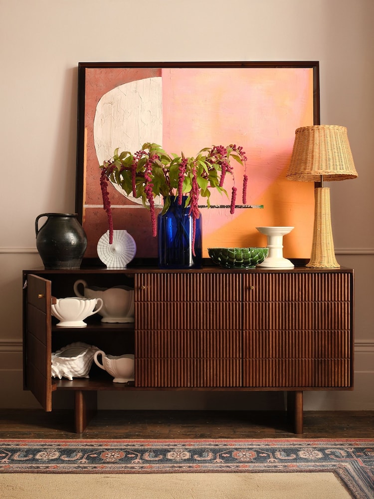 Swoon Tobacco Highgate Mango Wood Three Door Sideboard - Image 2 of 8