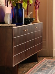 Swoon Tobacco Highgate Mango Wood Three Door Sideboard - Image 3 of 8