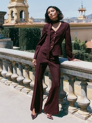 Friends Like These Pinstripe Flare Trousers - 图片1 / 4