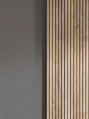 Julian Bowen Light Oak and Dark Grey Berno Sliding Door Wardrobe - Image 13 of 14