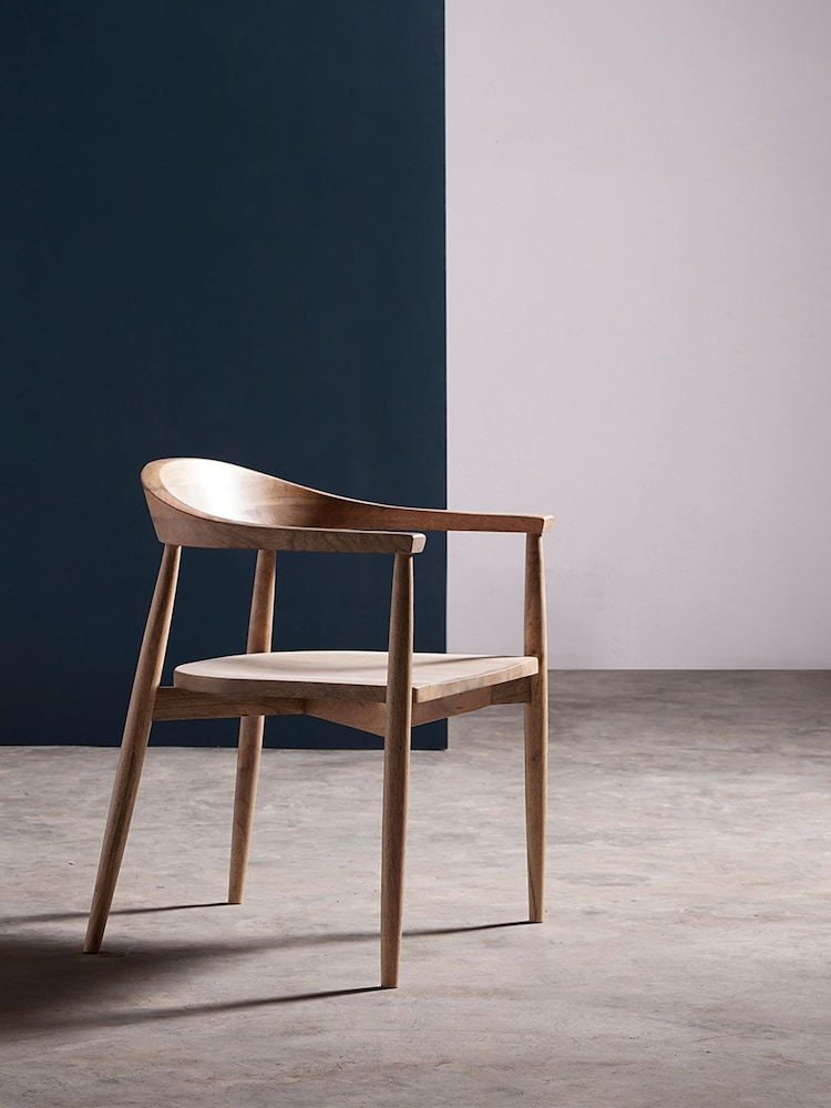 Swoon Light Brown Olsen Mango Wood Dining Chair - Image 2 of 7