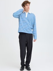 Casual Friday Blue Persson Long Sleeve Rugby Shirt - Image 3 of 7